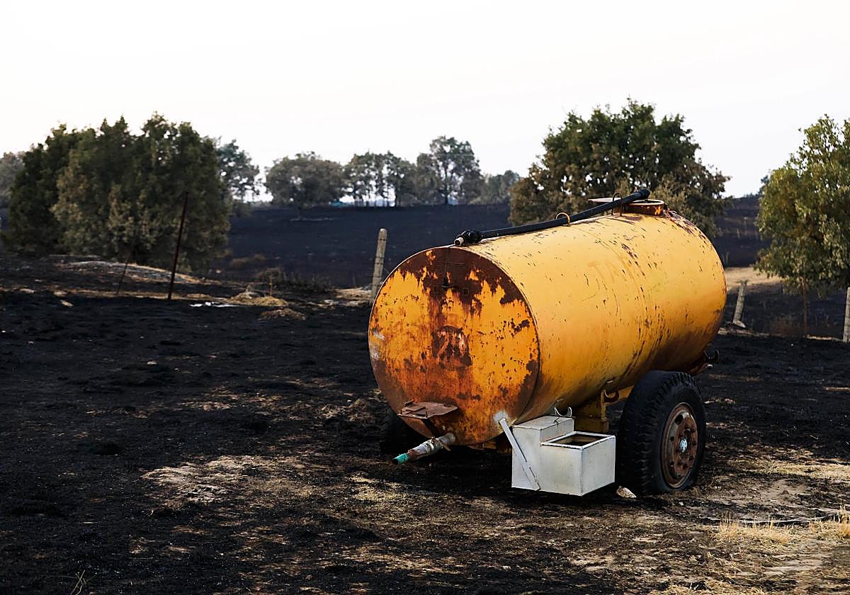 En imágenes, el rastro negro del mayor incendio de la provincia de Salamanca