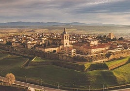 La muralla mirobrigense en forma de estrella.