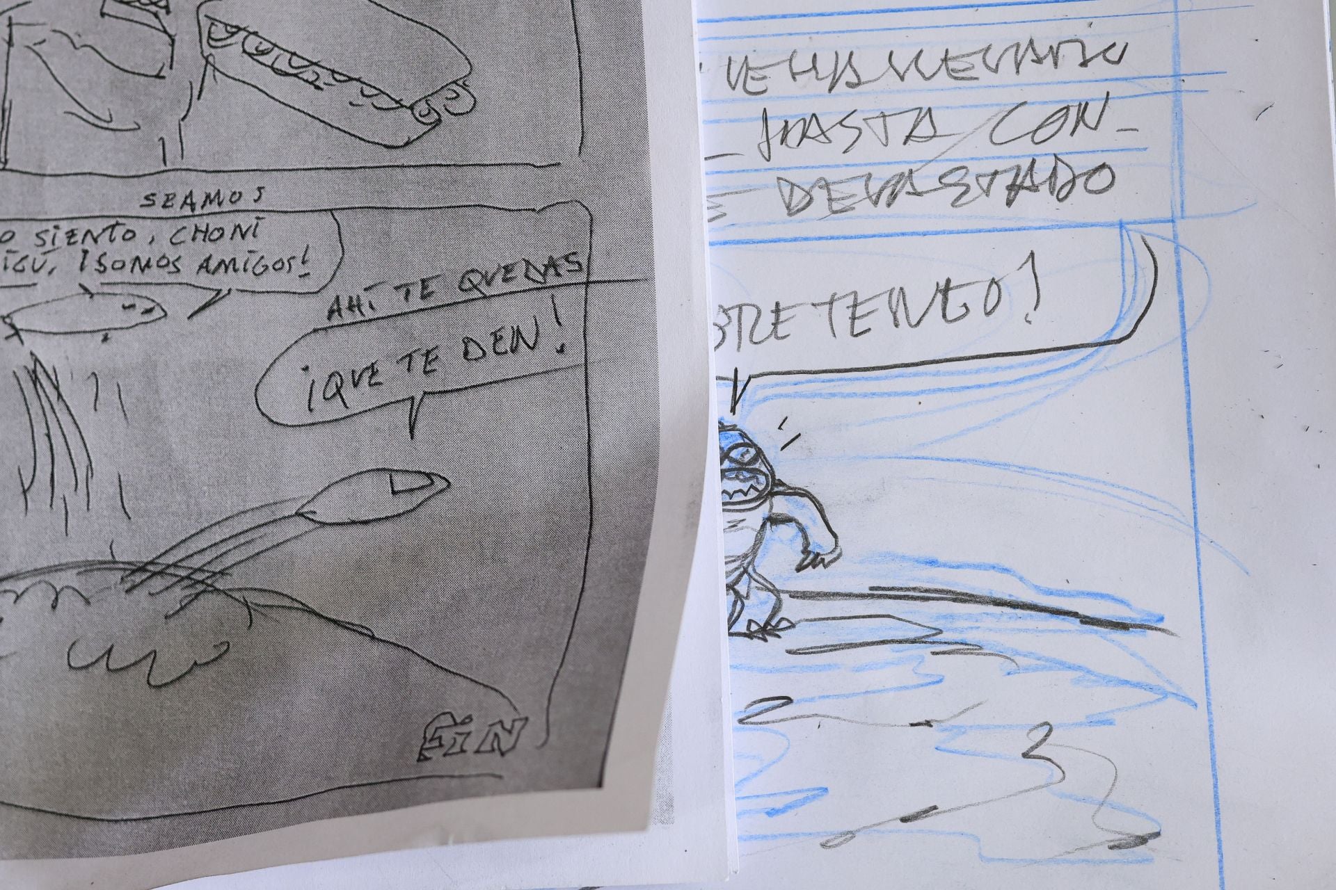 Entramos en el estudio de uno de los pioneros del cómic underground en Salamanca