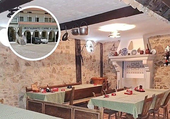 El interior del restaurante y su fachada.