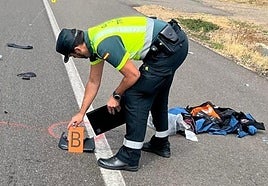 Guardia Civil en un accidente.