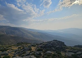 Zona alta de la sierra en Candelario.