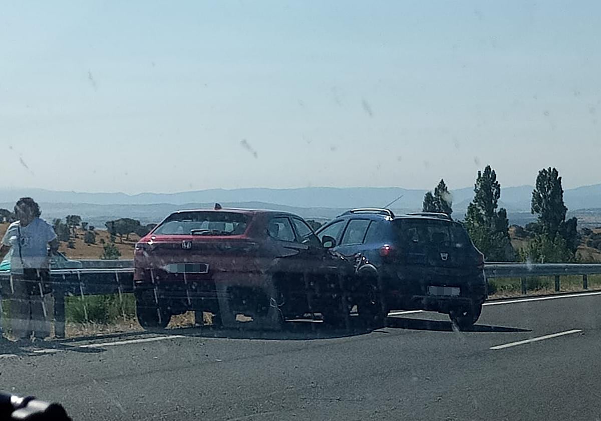 Vehículos implicados en el accidente vial.