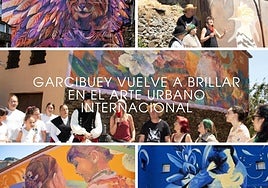 Los cuatro murales que optan al premio.