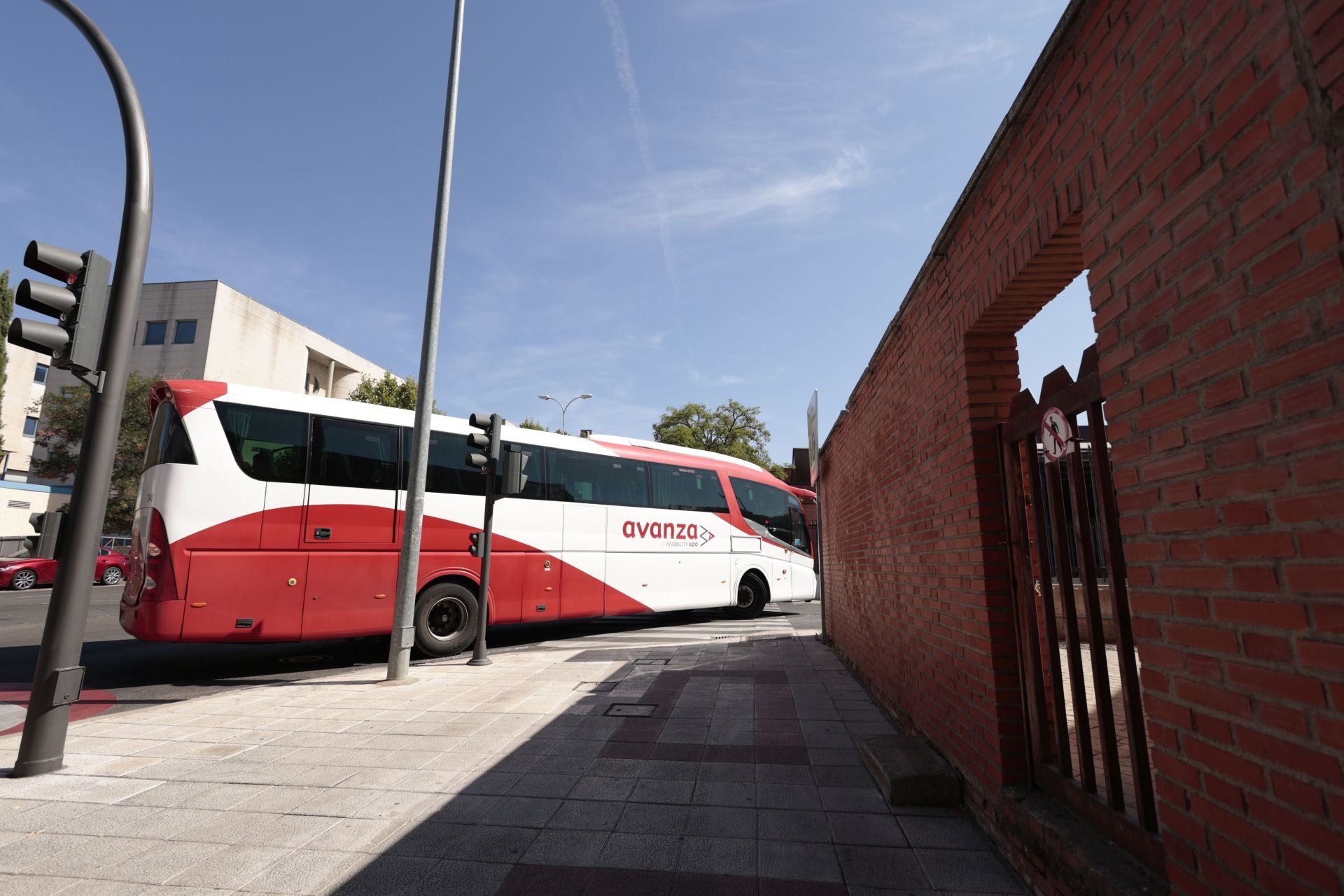 Autobús en la estación de autobuses de Salamanca