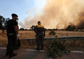 Incendio de Cipérez en la provincia de Salamanca.
