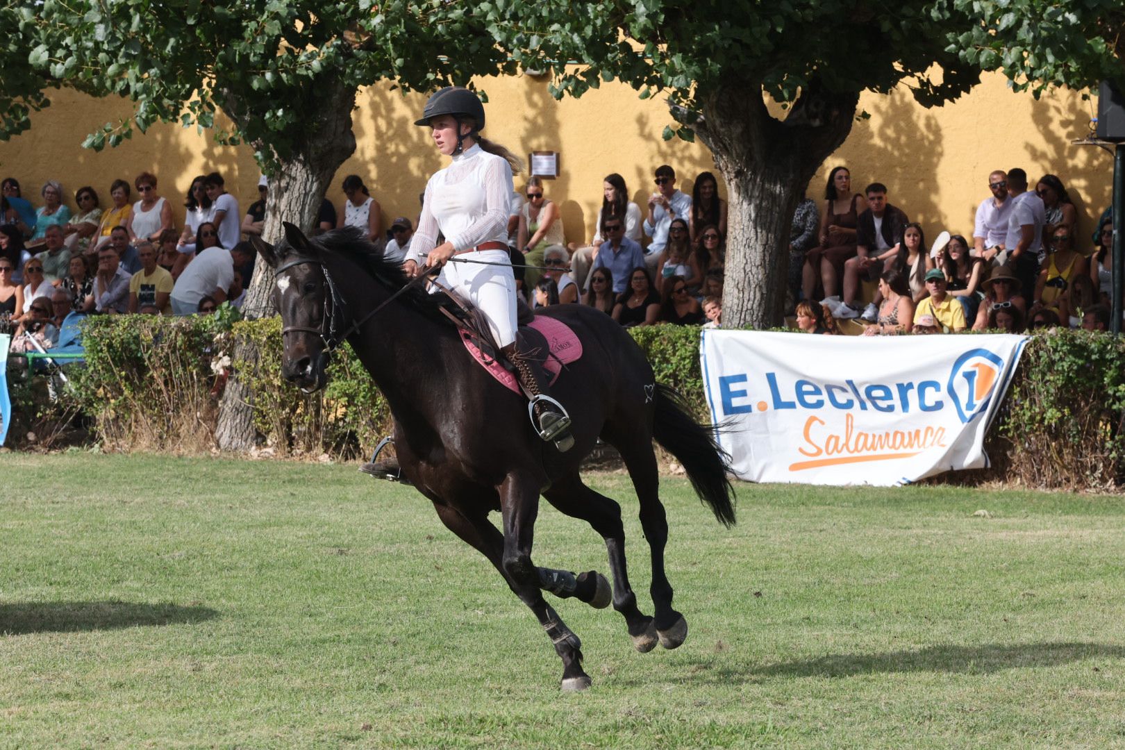 El Concurso Hípico de Salamanca vive su segunda jornada con saltos de altura y una gran expectación