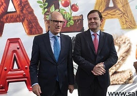 Javier Iglesias, Presidente de la Diputación de Salamanca y Alfonso Fernández Mañueco, Presidente de Junta de Castilla y León, en Salamancq
