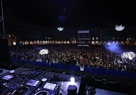 Plaza Mayor de Salamanca durante el concierto de Los40Session