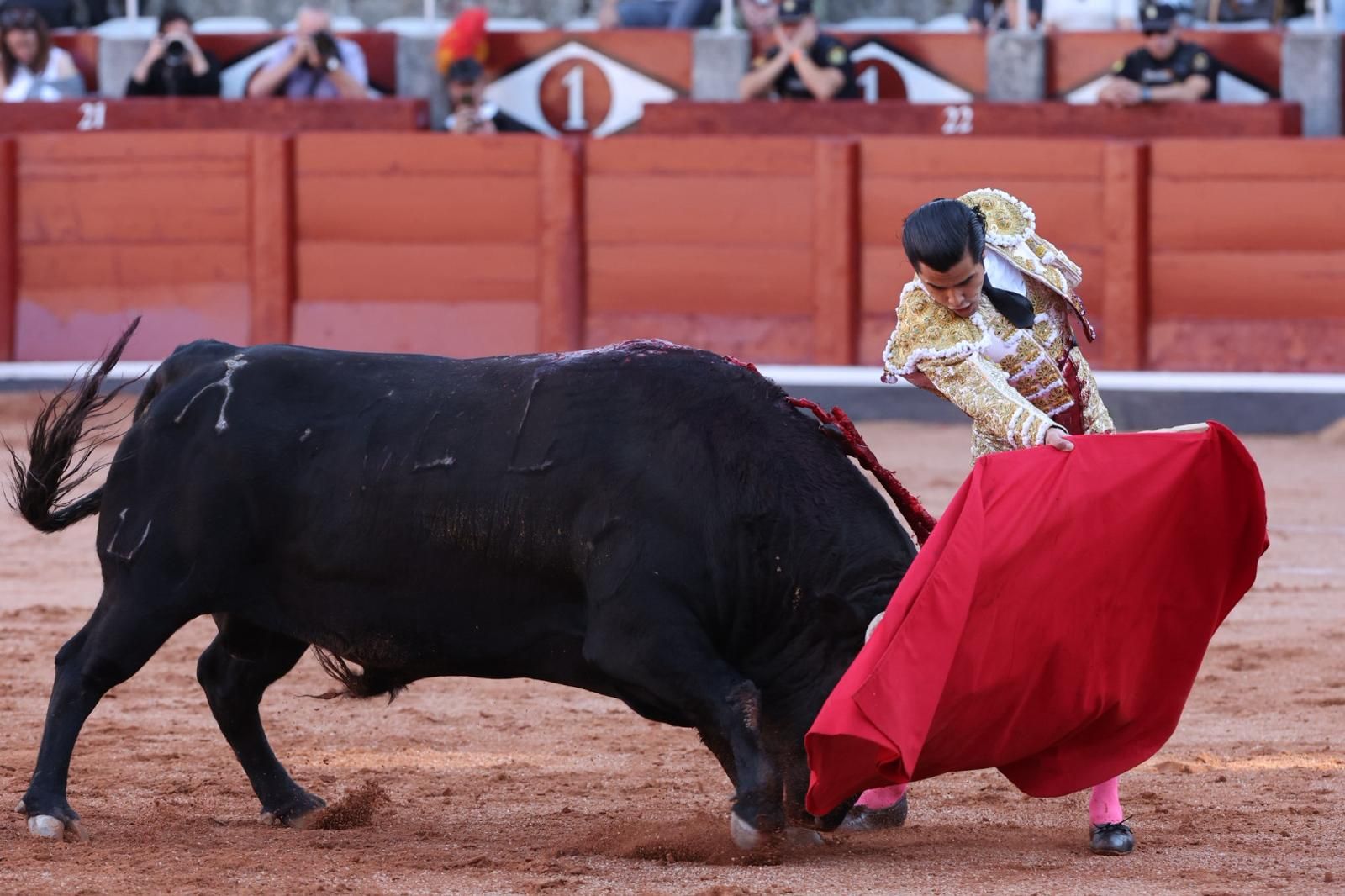 Tres orejas para Ismael Martín y traslado de Damián Castaño al hospital en la segunda de abono de Salamanca