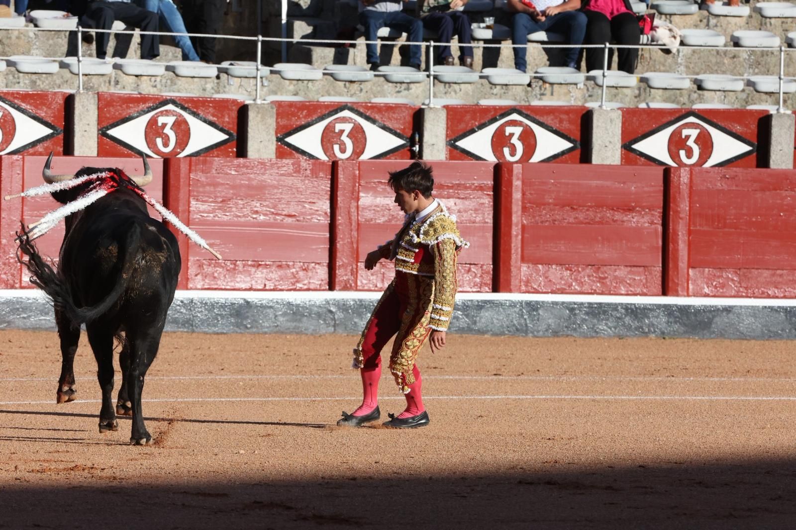Tres orejas para Ismael Martín y traslado de Damián Castaño al hospital en la segunda de abono de Salamanca