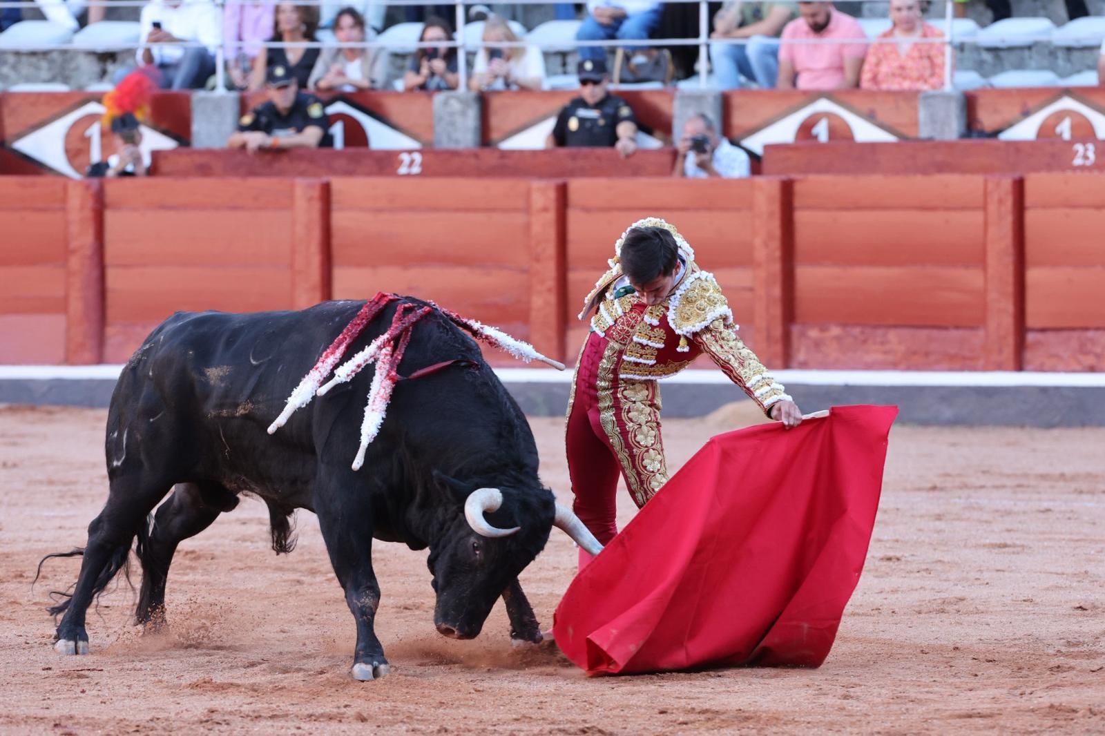 Tres orejas para Ismael Martín y traslado de Damián Castaño al hospital en la segunda de abono de Salamanca