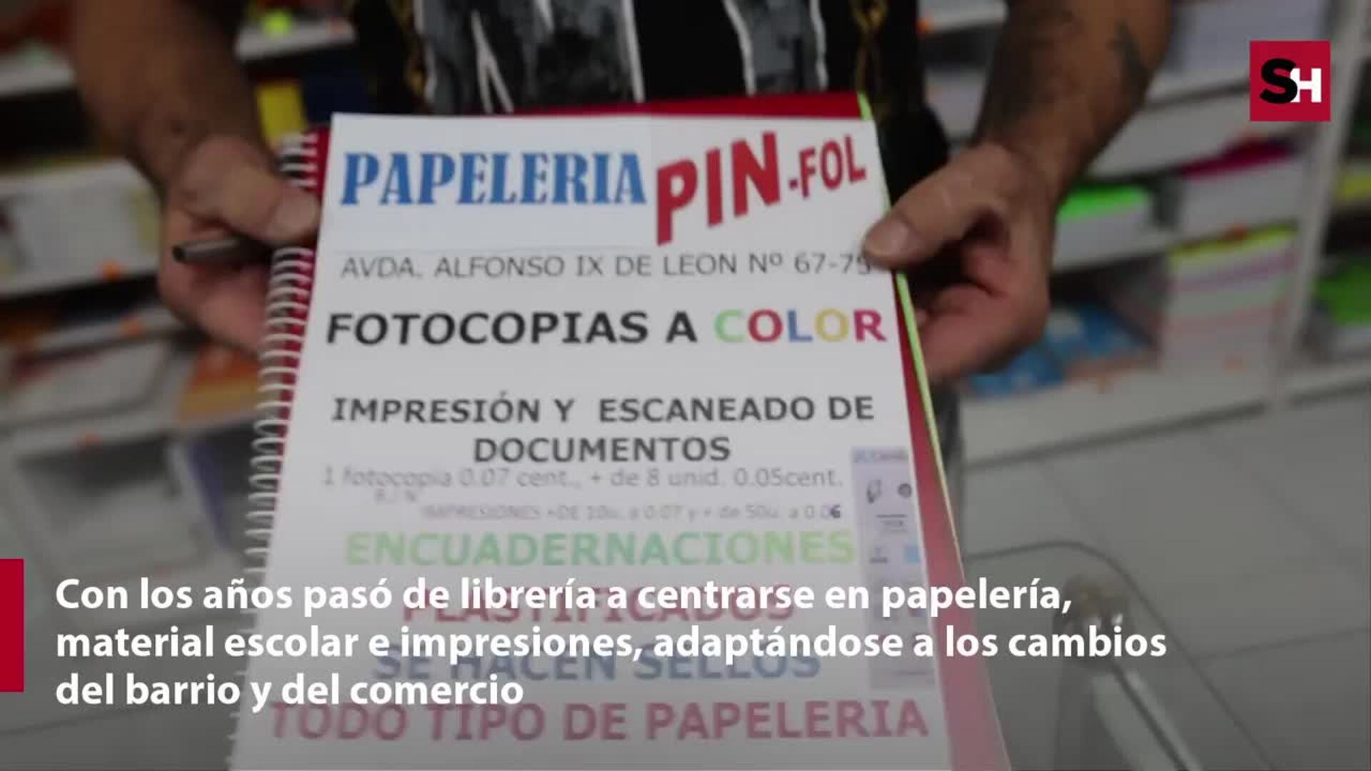 La historia de Pin-Fol, una papelería de Salamanca con casi cuatro décadas de historia