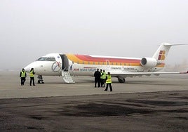 Uno de los aviones que viajaba a París desde Salamanca.