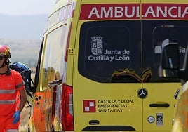 Ambulancia de soporte vital básico en una imagen de archivo.