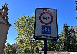 Una de las nuevas señales ya instalada.