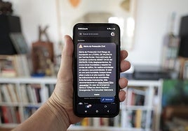 Aviso de protección civil por una nueva DANA a la llegada del huracán Gabrielle.