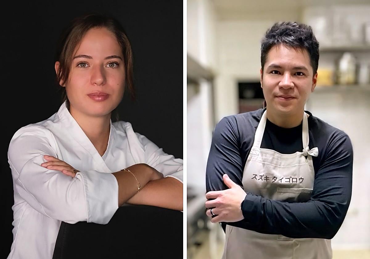 Paula Gutiérrez -restaurante Víctor Gutiérrez- y Taigoro Suzuki -i+T Restaurante-.