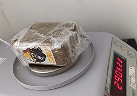 La sustancia intervenida por la Guardia Civil de Salamanca.