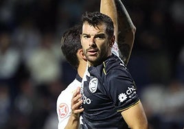 Carlos de la Nava, durante el último partido en casa de Unionistas.