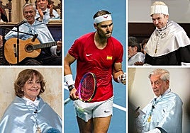 Caetano Veloso, Rafa Nada, Miquel Barcelón, Vargas Llosa y Ana Blandiana.