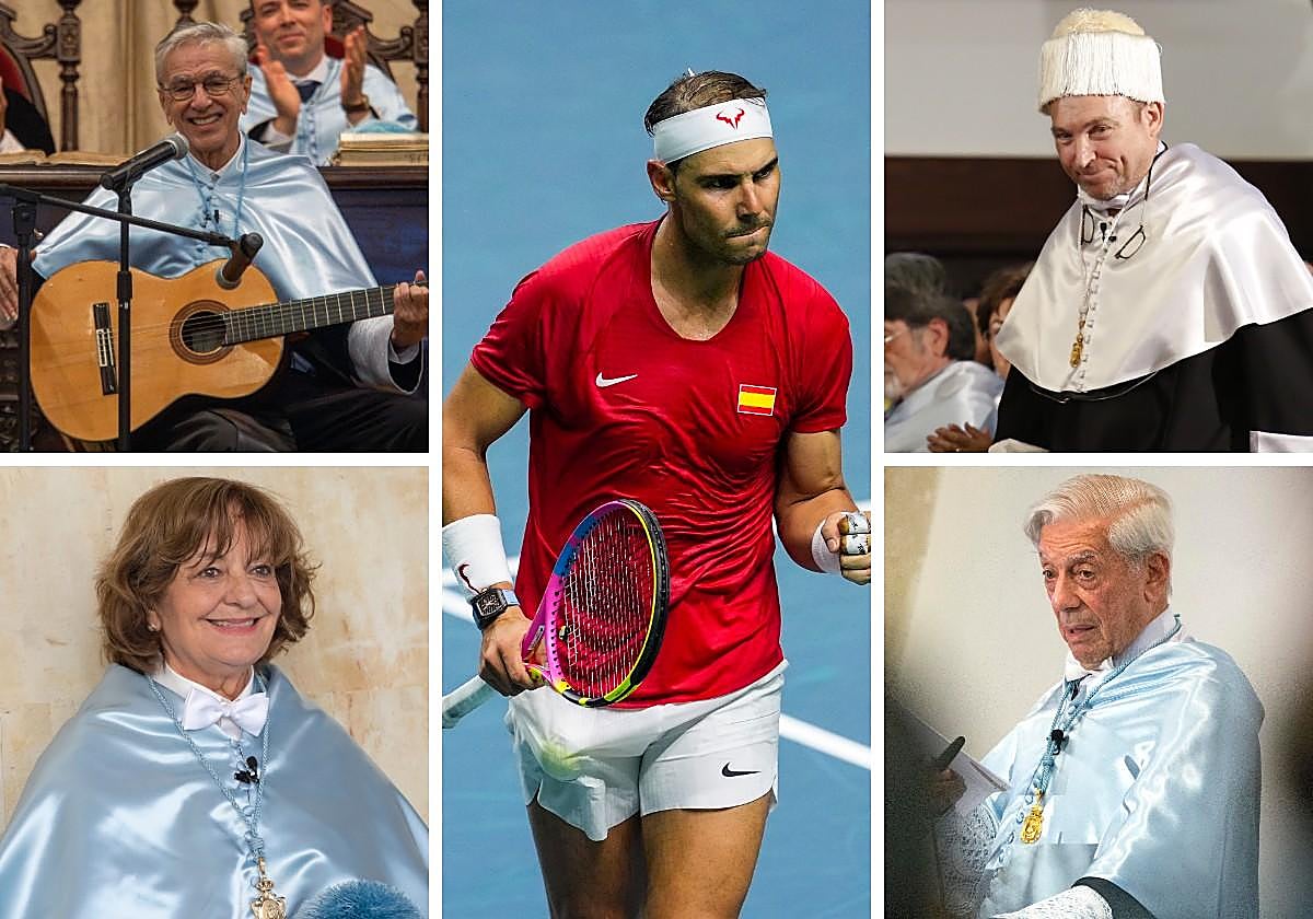 Caetano Veloso, Rafa Nada, Miquel Barcelón, Vargas Llosa y Ana Blandiana.