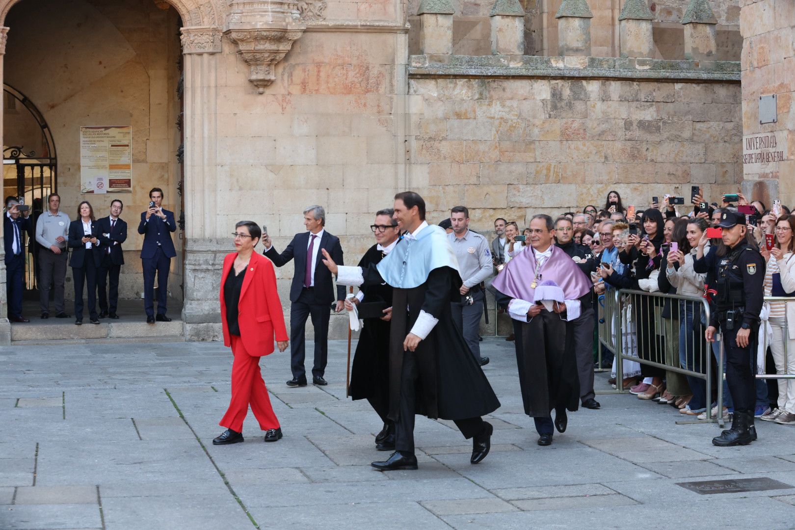 Baño de masas en Salamanca para recibir a Nadal antes de la ceremonia del &#039;Honoris Causa&#039;