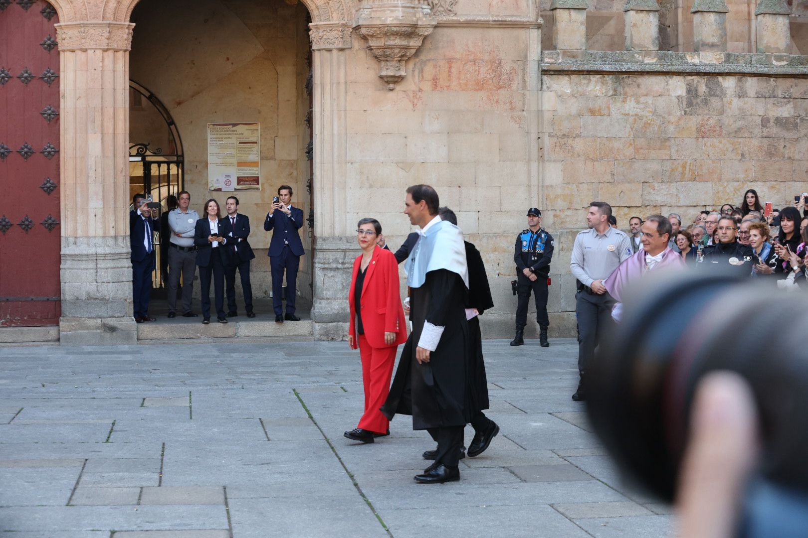 Baño de masas en Salamanca para recibir a Nadal antes de la ceremonia del &#039;Honoris Causa&#039;