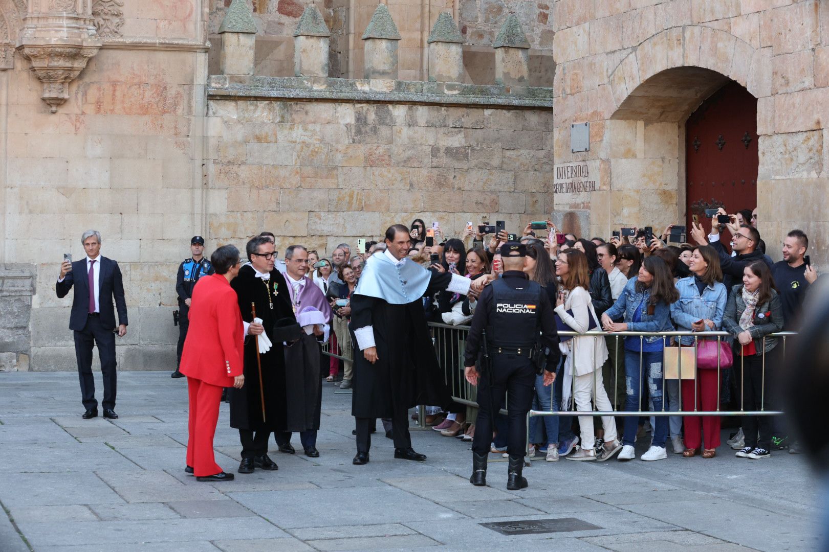 Baño de masas en Salamanca para recibir a Nadal antes de la ceremonia del &#039;Honoris Causa&#039;