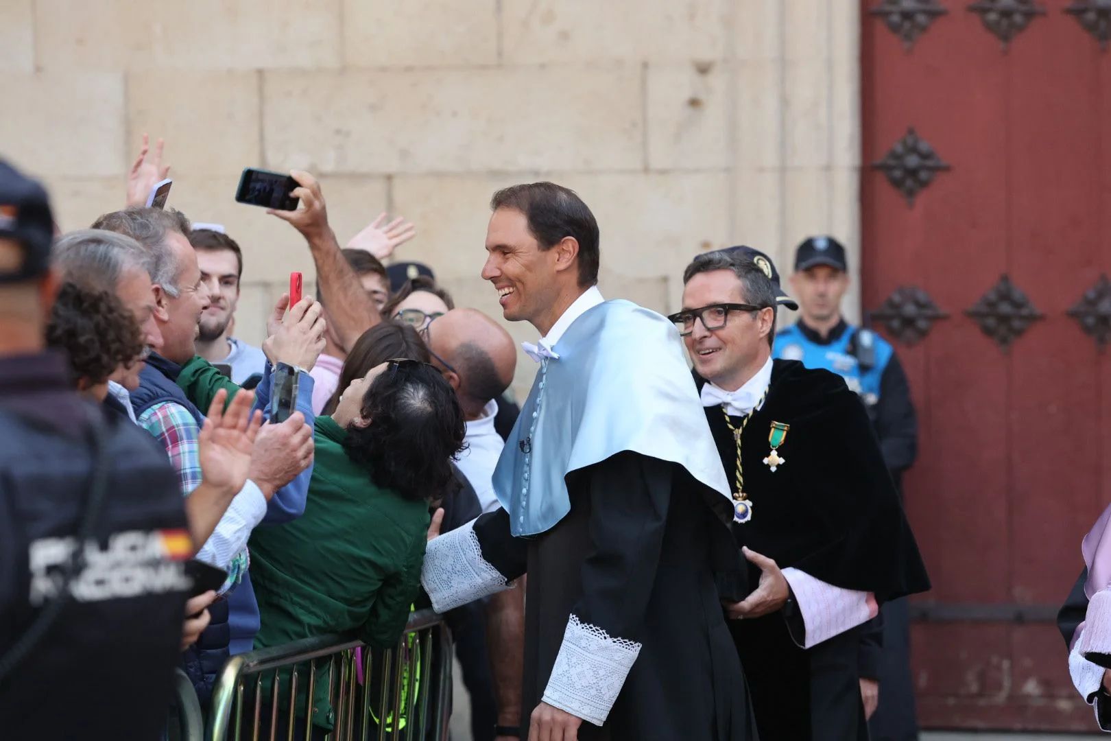 Baño de masas en Salamanca para recibir a Nadal antes de la ceremonia del &#039;Honoris Causa&#039;