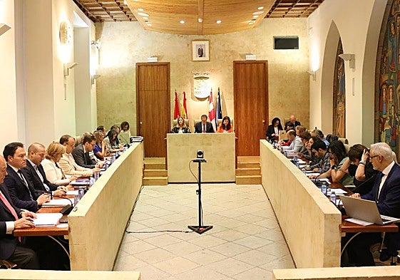 Pleno municipal de esta mañana en Salamanca.