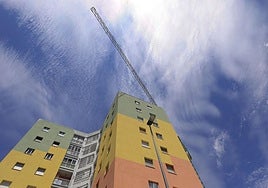 Construcción de un edifico en Salamanca.