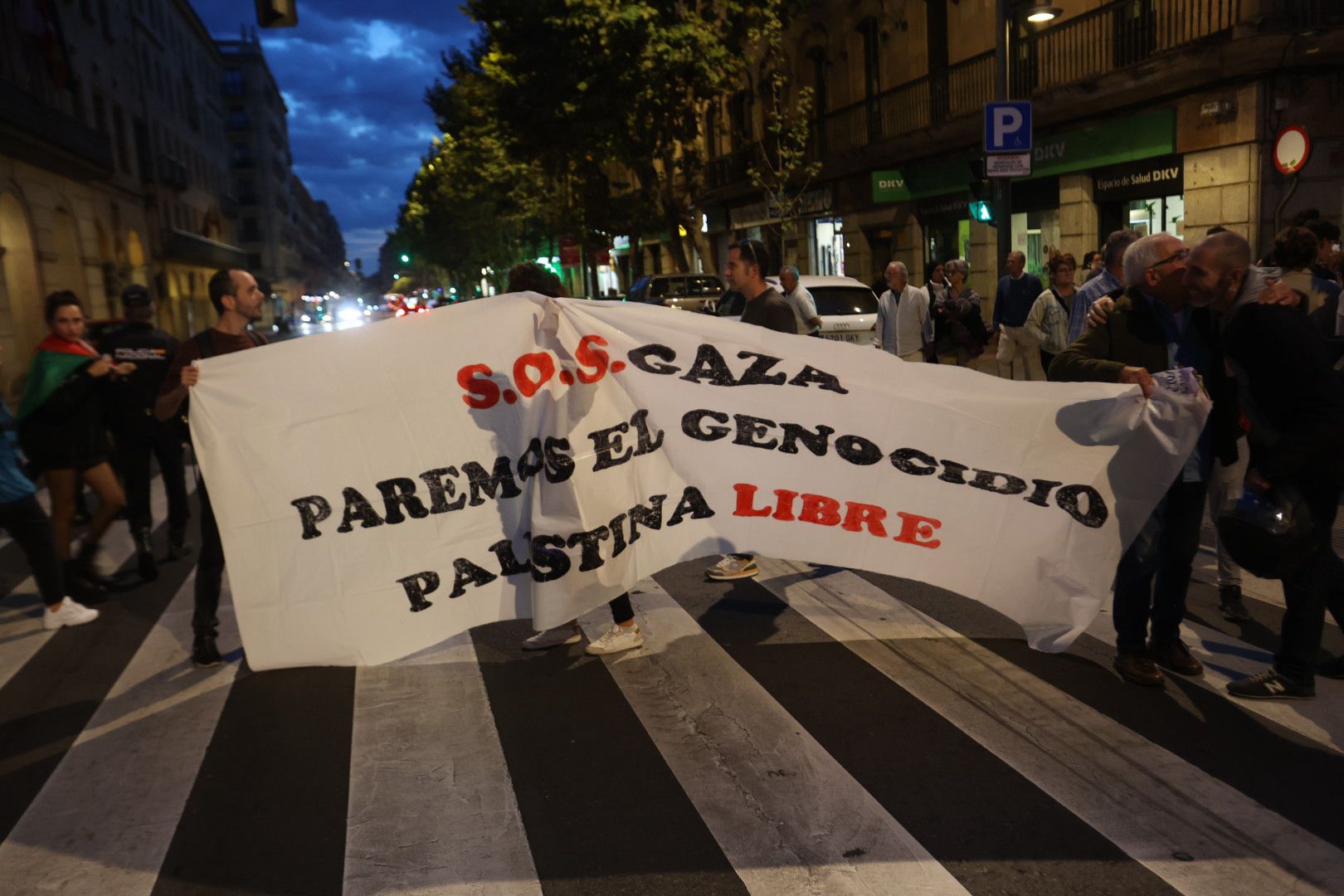Salamanca vuelve a salir a la calle por una Palestina libre
