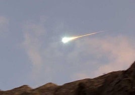 Paso de una estrella fugaz.