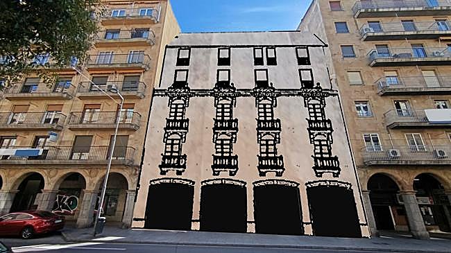 Imagen después - La galería de soportales que soñó la calle más monumental de Salamanca se hace realidad un siglo después