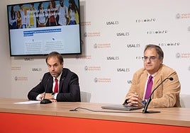 Raúl Sánchez Prieto y Rodrigo Morchón durante la presentación del programa.