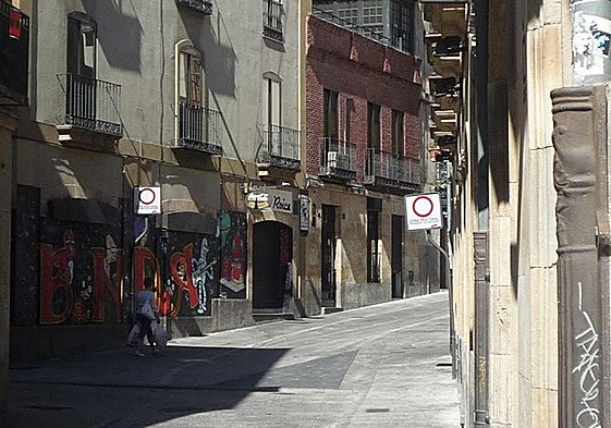 Zona de bares en la calle Varillas.