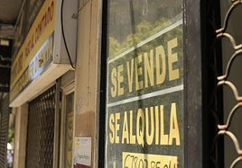 Cartel de se vende o se alquila en Salamanca