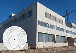 Construcción de la nueva Facultad de Ciencias Agrarias y Ambientales, en la zona de La Platina; en el círculo, la parcela donde se va a construir.