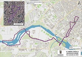Cortes y desvíos este domingo en Salamanca por la Carrera y Marcha contra la Violencia de Género