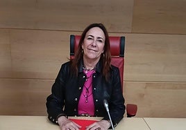 Rosa Rubio, en la Comisión de las Cortes.