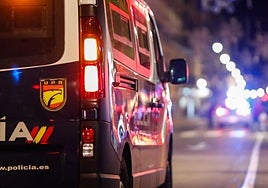Un vehículo de la Policía Nacional en Salamanca en una imagen de archivo.
