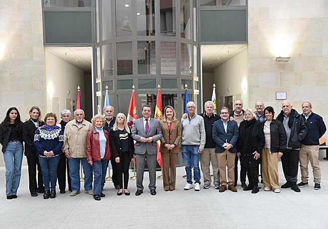 Recepción de los integrantes del Programa Añoranza.