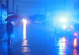 Imagen de archivo de fuertes lluvias en la provincia de Salamanca.