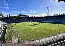 Interior del estadio Helmántico el día de su reapertura.