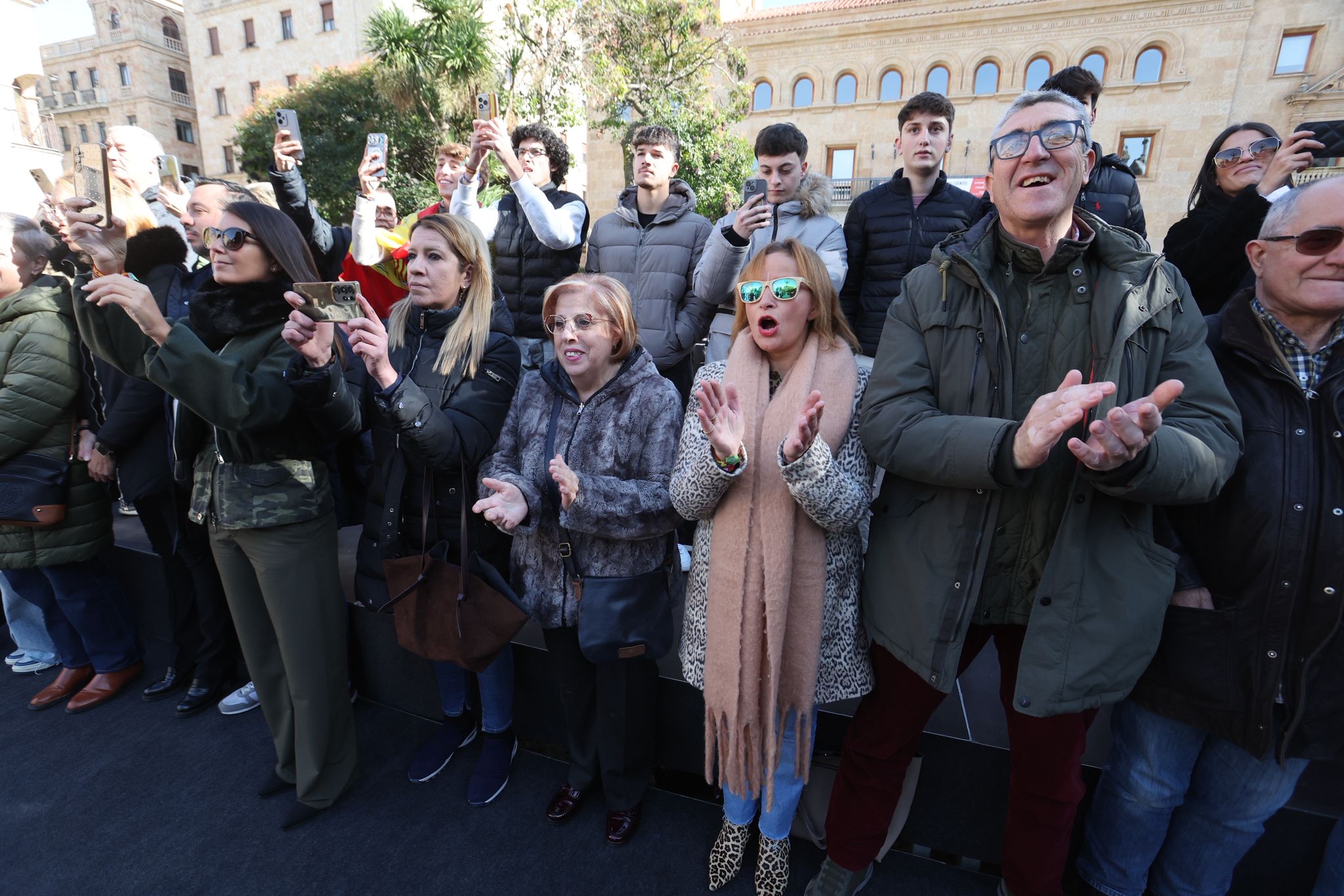 El acto de Santiago Abascal, líder de Vox, en Salamanca, en imágenes