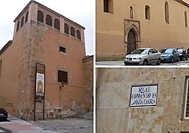 Fachada, tapia y localización del convento.