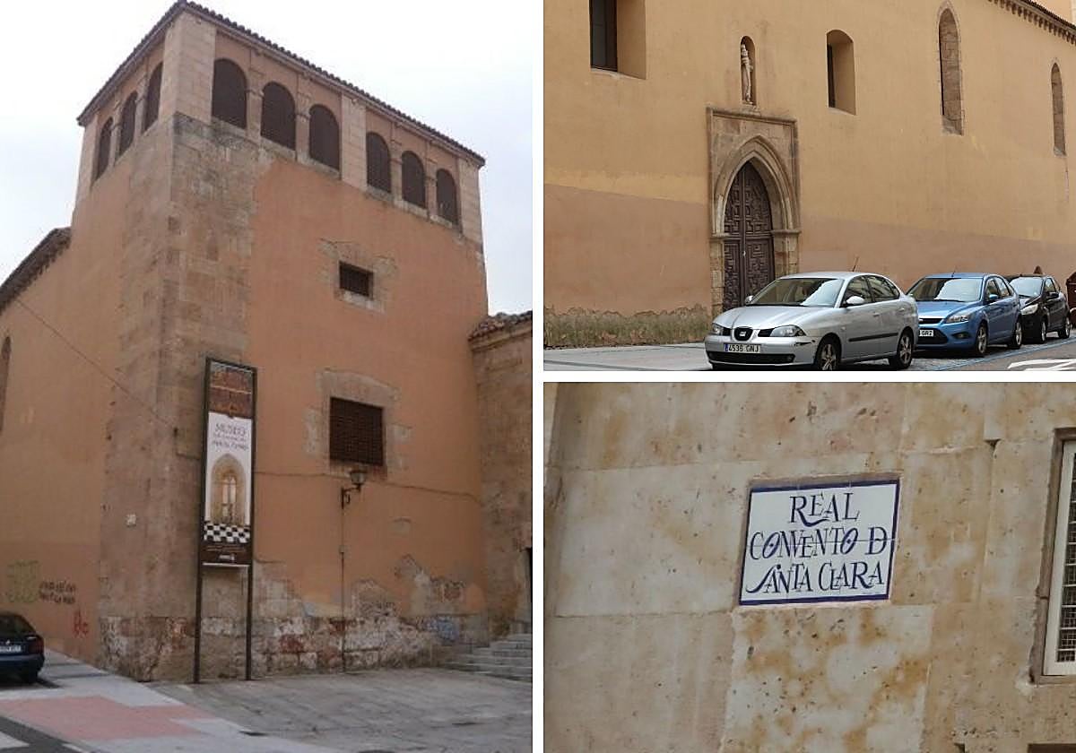 Fachada, tapia y localización del convento.