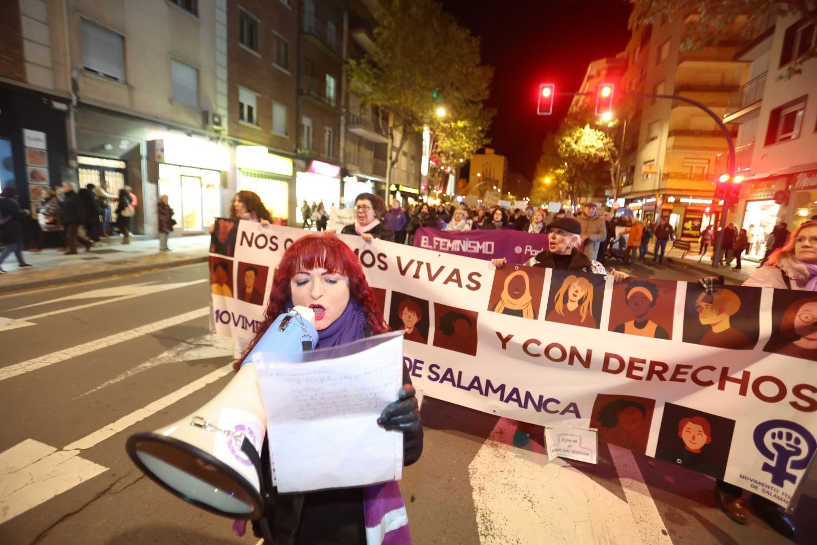 Con el lema &#039;El machismo nos cuesta la vida&#039;, Salamanca clama contra la violencia de género