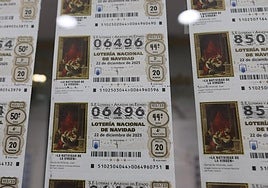 Imagen de varios décimos de la Lotería Nacional de Navidad.
